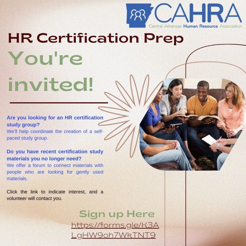 Central Arkansas Human Resource Association - Certification
